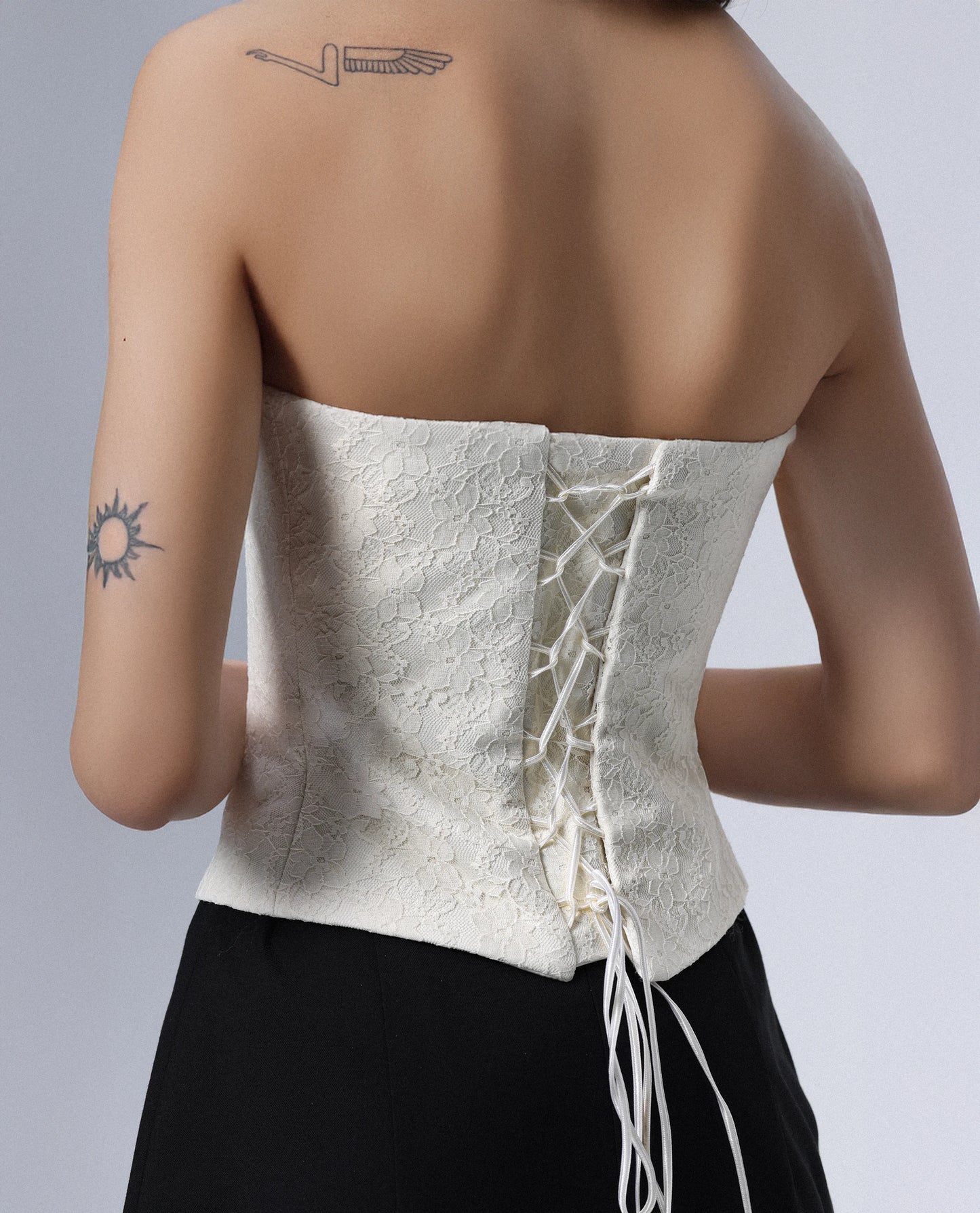 Milk-White Lace Corset