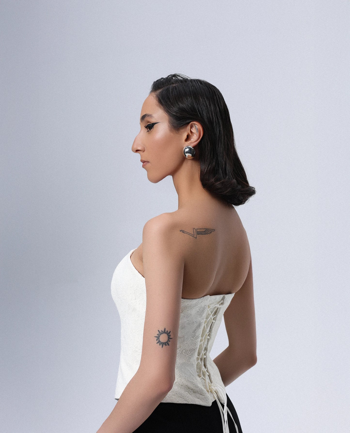 Milk-White Lace Corset
