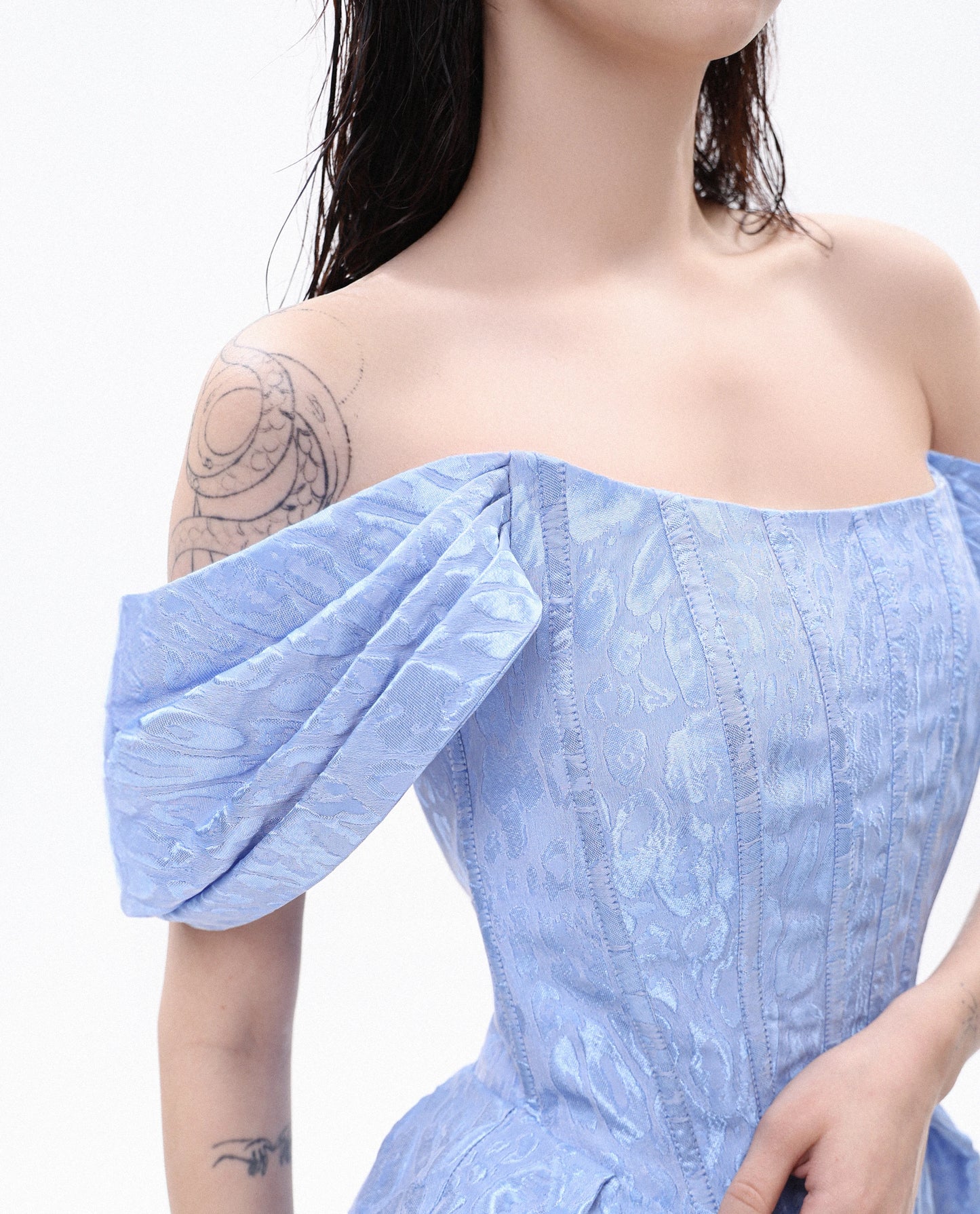 Cloud Off Shoulder Mini Dress