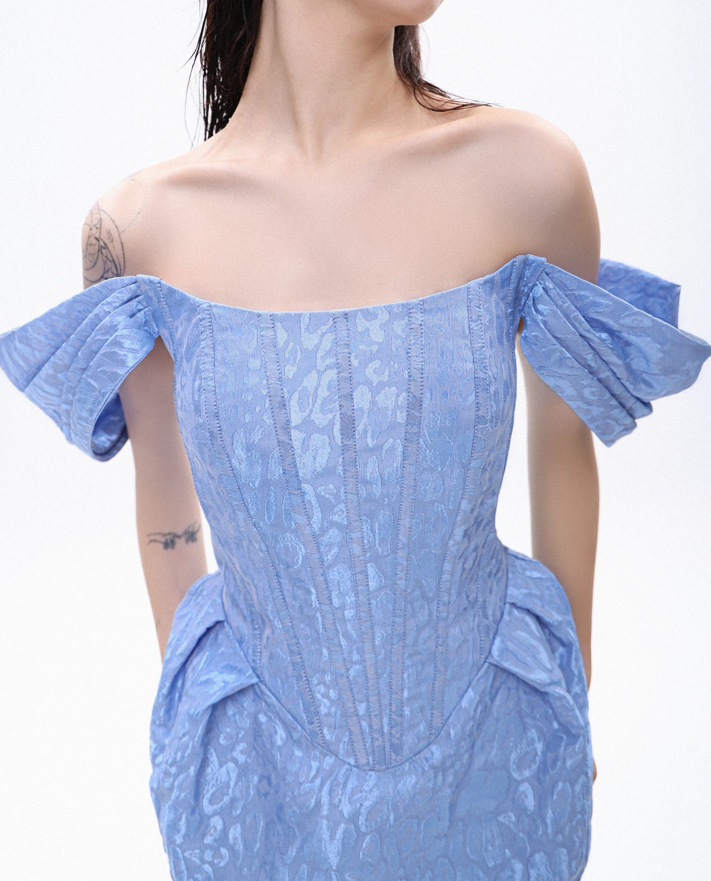 Cloud Off Shoulder Mini Dress