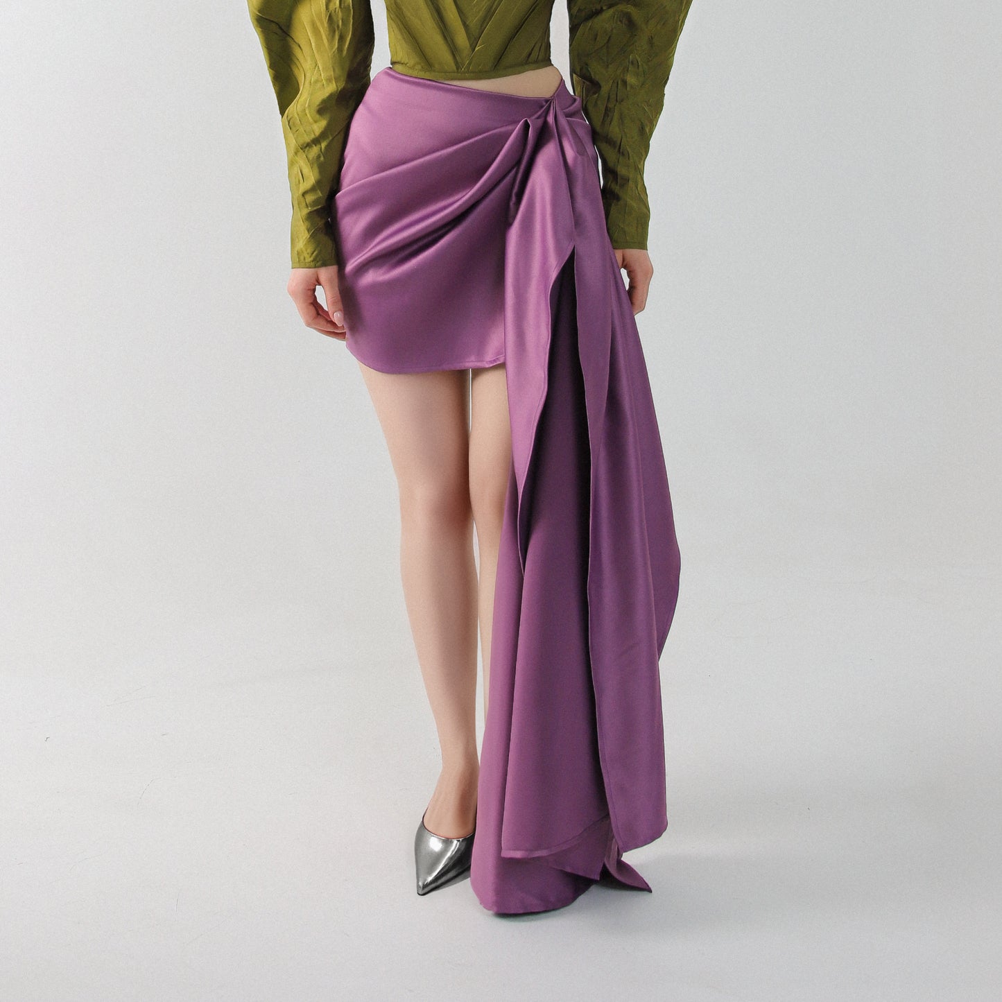 Mini Skirt with Twisted Detail