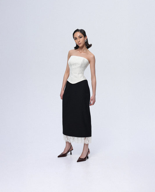 Milk-White Lace Corset