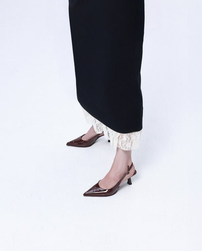 Noir Lace Reverie Skirt