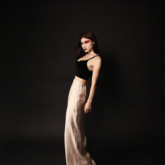 High-Waisted Snake-Print Maxi Skirt